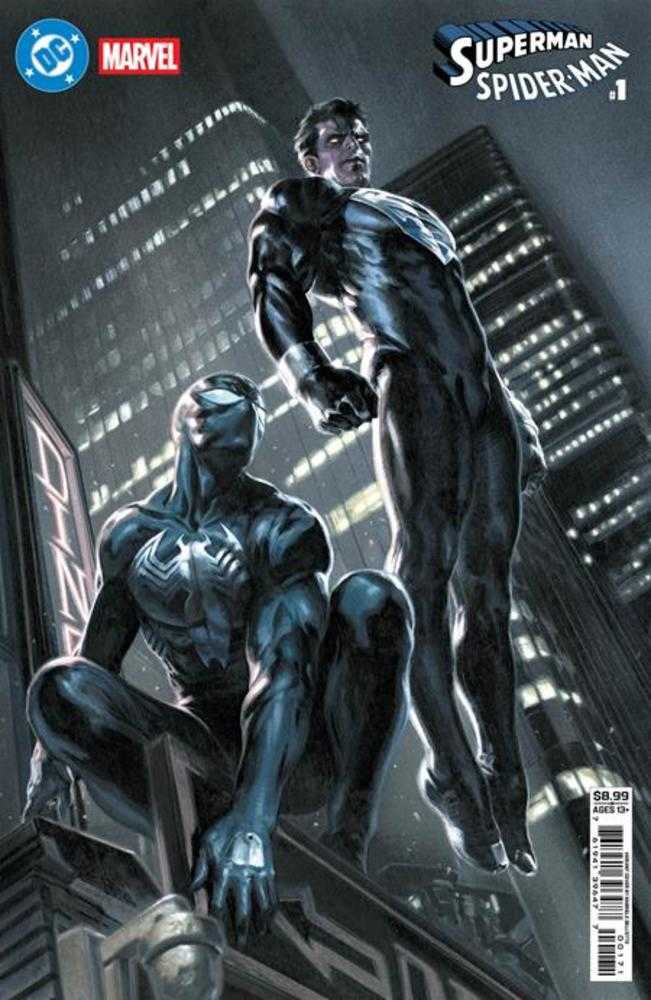 DC Marvel Superman Spider-Man #1 (One Shot) Cover G Gabriele Dell Otto Superman Black & Spider-Man Black Card Stock Variant (ONLINE ORDER ONLY)