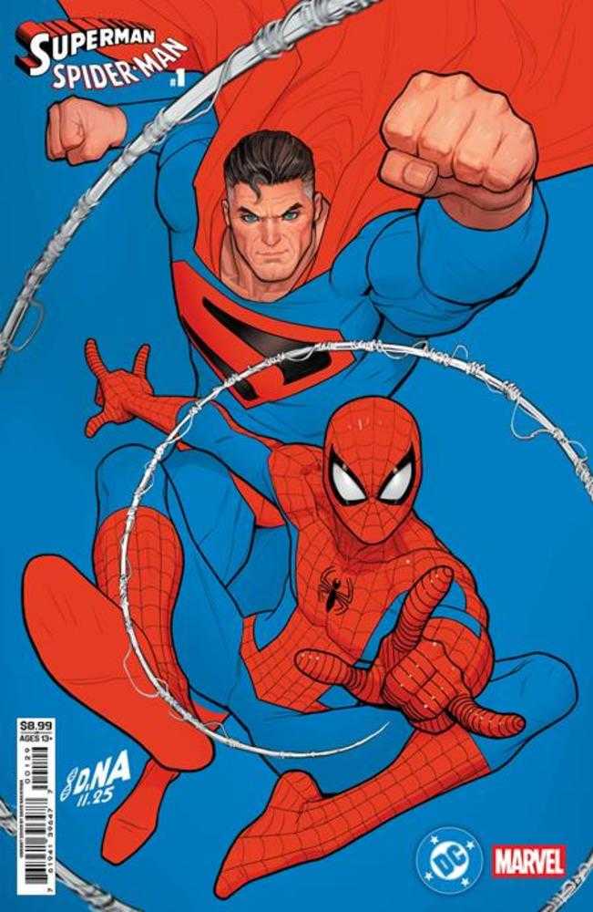 DC Marvel Superman Spider-Man #1 (One Shot) Cover Q David Nakayama Kingdom Come Superman & Spider-Man Card Stock Variant (ONLINE ORDER ONLY)