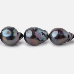 13-16mm Iridescent Peacock Ultra Baroque Freshwater Pearls 16.5 inch 20 pieces AA (ONLINE ORDER ONLY)