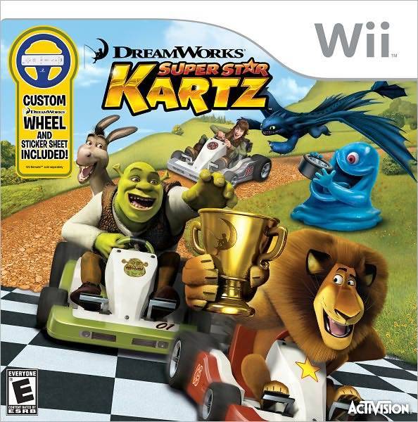 Dreamworks Super Star Kartz with Wheel (Wii) (Online Order Only)