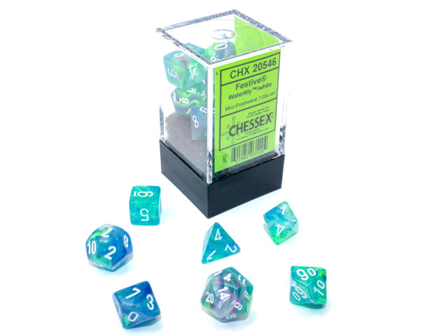 Festive® Mini-Polyhedral Waterlily™/white 7-Die set (Mini Poly Release 1) (Online Only)