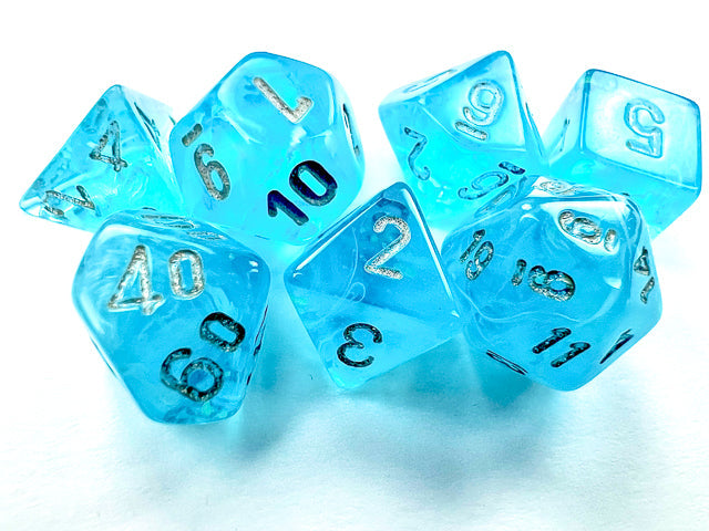 Luminary™ Mini-Polyhedral Sky/silver 7-Die set (Mini Poly Release 2) (Online Only)