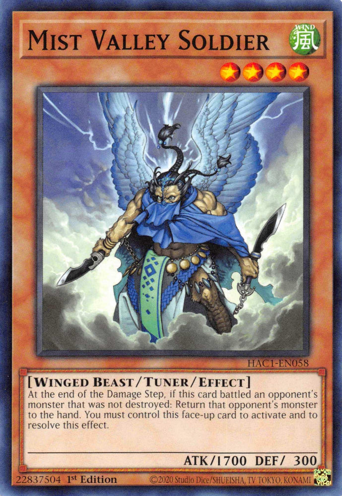 Mist Valley Soldier [HAC1-EN058] Common (ONLINE ORDER ONLY)