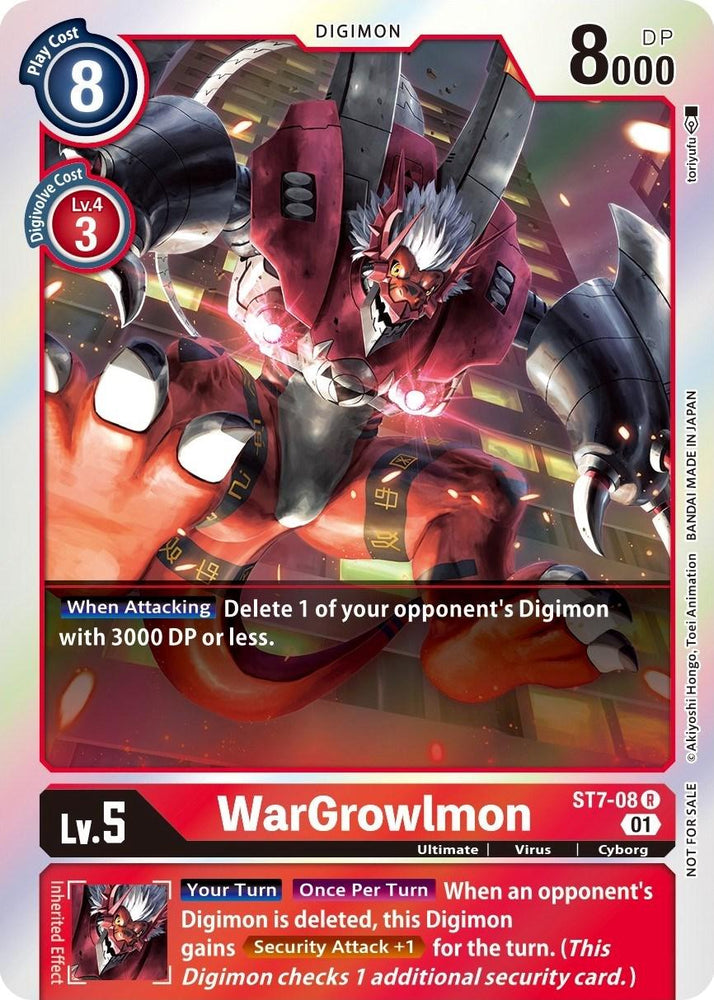 WarGrowlmon [ST7-08] (Gen Con 2022) [Starter Deck: Gallantmon Promos] (ONLINE ORDER ONLY)