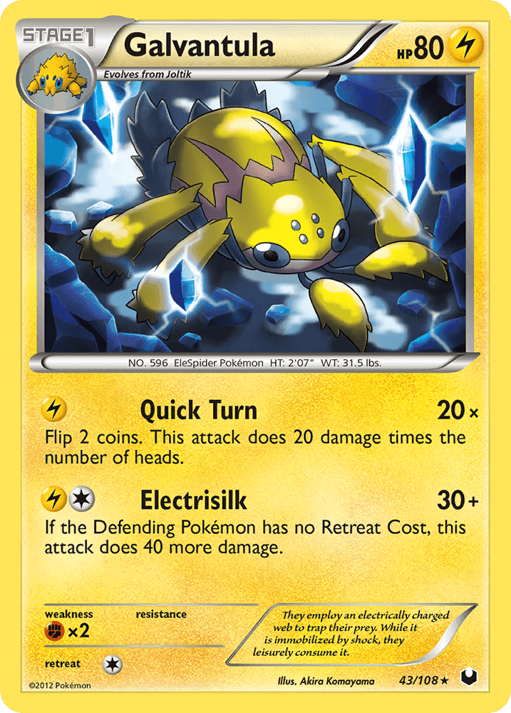 Galvantula (43/108) [Black & White: Dark Explorers] (Online Only)
