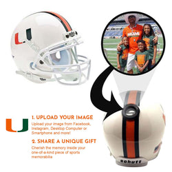 Miami Hurricanes College Football Collectible Mini Helmet - Picture Inside (Online Order Only) (ONLINE ORDER ONLY)