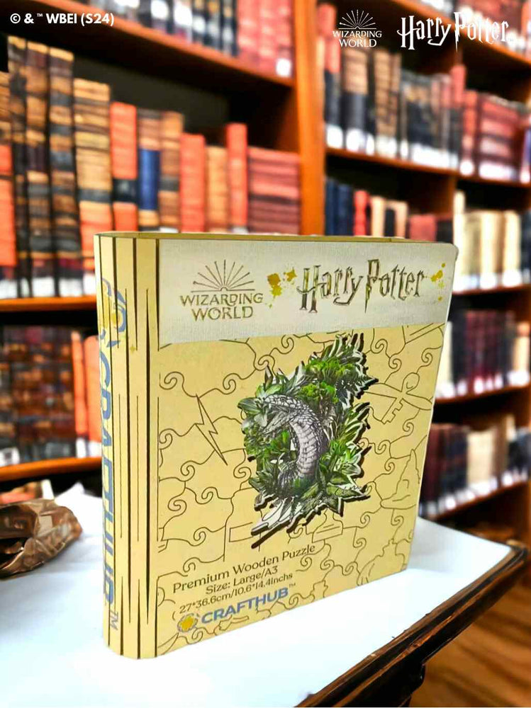 Harry Potter - Slytherin Crest - Utilitarian Romance Wooden Jigsaw Puzzle (Online Order Only)