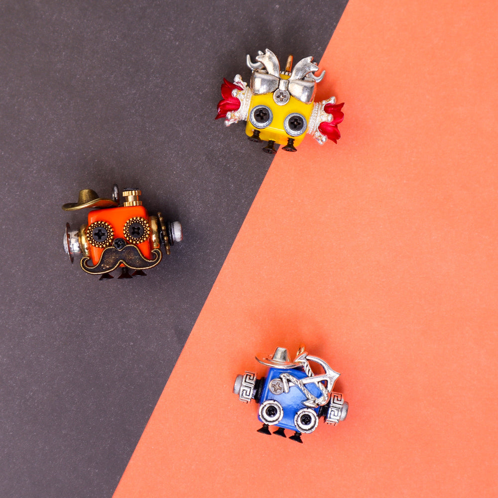 Handcrafted Wooden Bot Necklace, Keychain, or Mini Decor (ONLINE ORDER ONLY)
