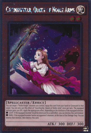 Gwenhwyfar, Queen of Noble Arms [NKRT-EN012] Platinum Rare (ONLINE ORDER ONLY)