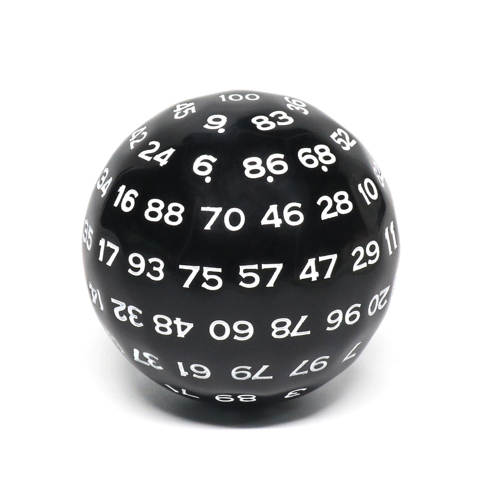 D100-Black Opaque w/white Numbers (Online Only)