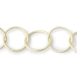 20mm 14kt Gold plated Round Link Chain