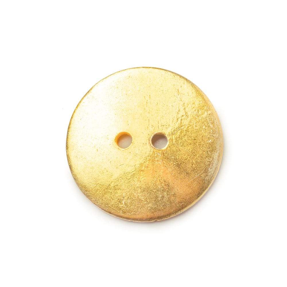 20mm 22kt plated Gold Round Button 6 pieces (ONLINE ORDER ONLY)