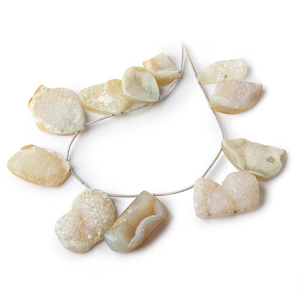20x12-33x24mm Moon Rise Drusy Freeform Beads 11 pieces (ONLINE ORDER ONLY)