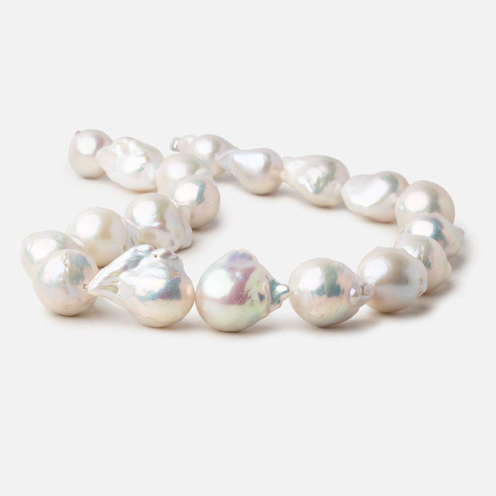 20x13-24x16mm Off White Ultra Baroque Freshwater Pearls 16 inch 19 pcs AAA (ONLINE ORDER ONLY)