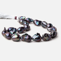 20x13-25.5x16.5mm Peacock Ultra Baroque Freshwater Pearl 16.5 inch 18 pieces AA (ONLINE ORDER ONLY)