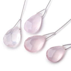 20x14-25x15mm Rose Quartz Faceted Pear Focal 1 Bead (ONLINE ORDER ONLY)