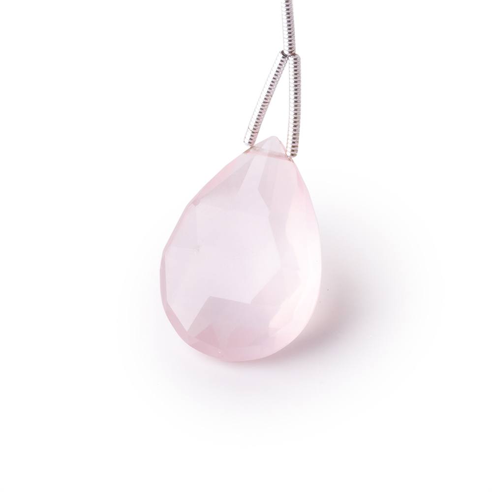 20x14-25x15mm Rose Quartz Faceted Pear Focal 1 Bead (ONLINE ORDER ONLY)