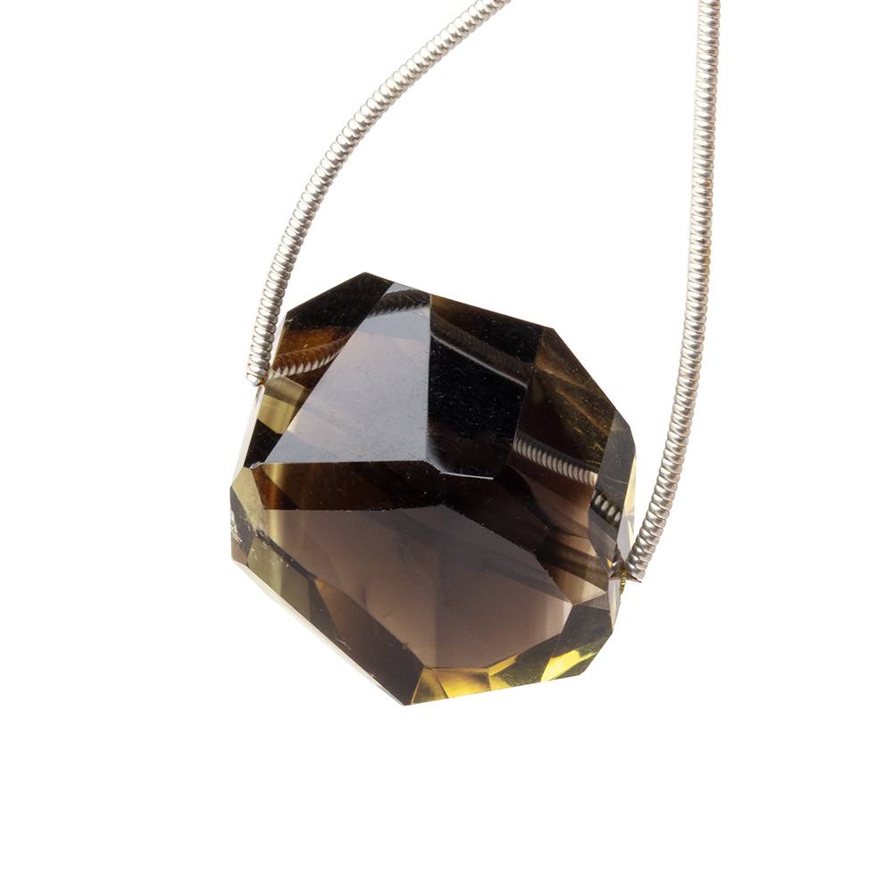 20x16x12mm Bi-Color Quartz Faceted Nugget 1 Focal Bead (ONLINE ORDER ONLY)