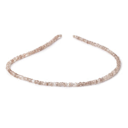 3mm Champagne Zircon faceted rondelles 13.5 inch 210 beads (ONLINE ORDER ONLY)
