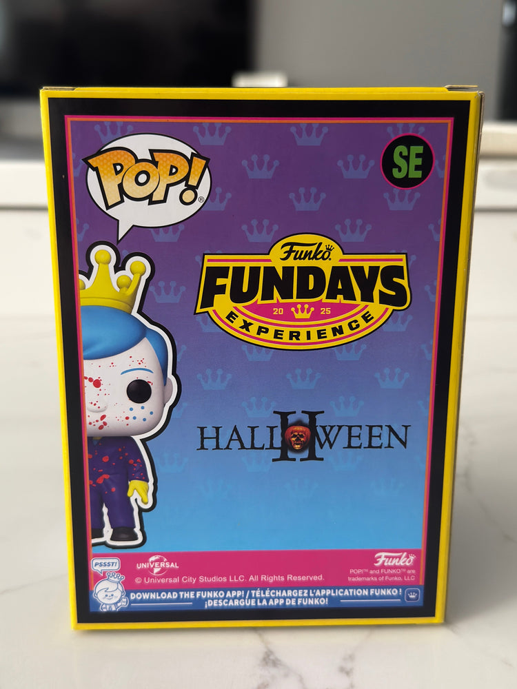 Funko Fundays Experience 2025: Pop! Originals HORROR Halloween Freddy Funko as Michael Myers (Blacklight) LE150 (ONLINE ORDER ONLY)