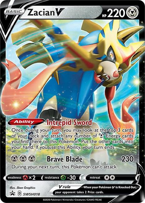 Zacian V (SWSH018) [Sword & Shield: Black Star Promos] (Online Only)
