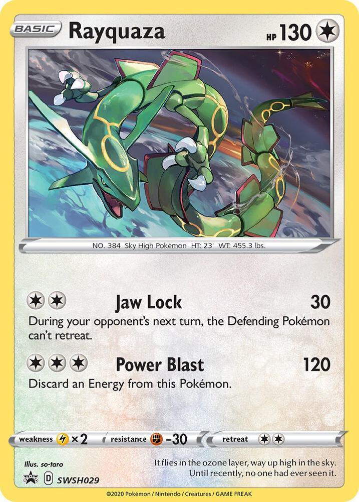 Rayquaza (SWSH029) (Cosmos Holo) [Miscellaneous Cards] (Online Only)