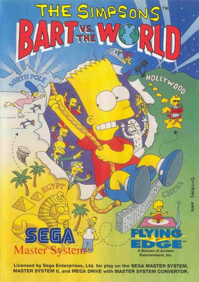 The Simpsons: Bart vs the World (Sega Master System) (ONLINE ORDER ONLY)