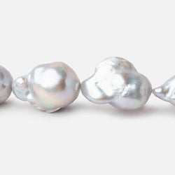 21x13-31x15mm Silver Ultra Baroque Freshwater Pearls 16 inch 16 pieces AA (ONLINE ORDER ONLY)