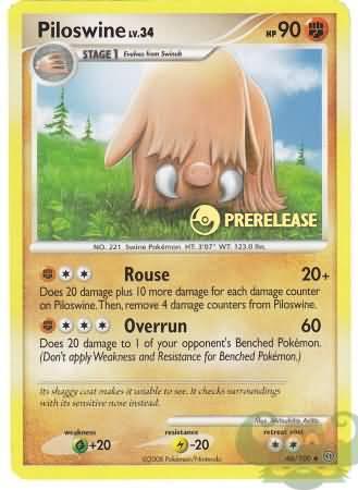 Piloswine (46/100) (Prerelease Promo) [Nintendo: Black Star Promos] (Online Only)