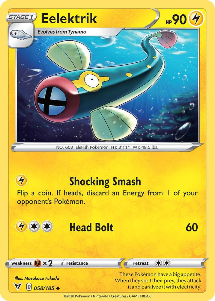 Eelektrik (058/185) [Sword & Shield: Vivid Voltage] (Online Only)