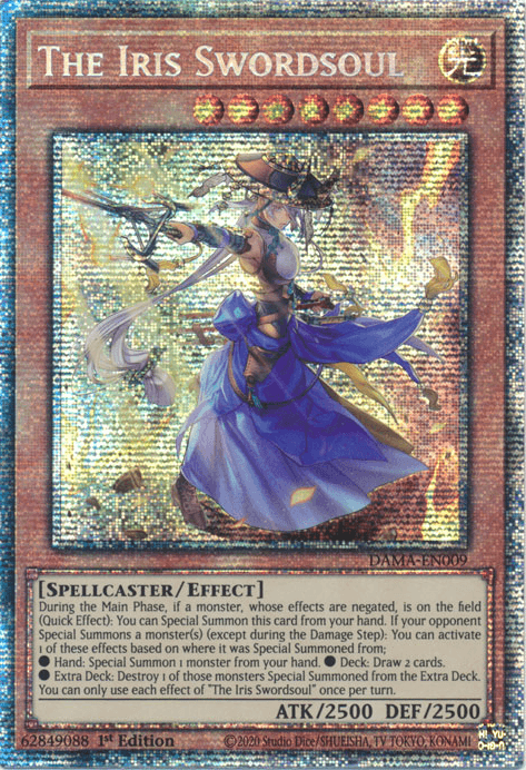 The Iris Swordsoul [DAMA-EN009] Starlight Rare (ONLINE ORDER ONLY)