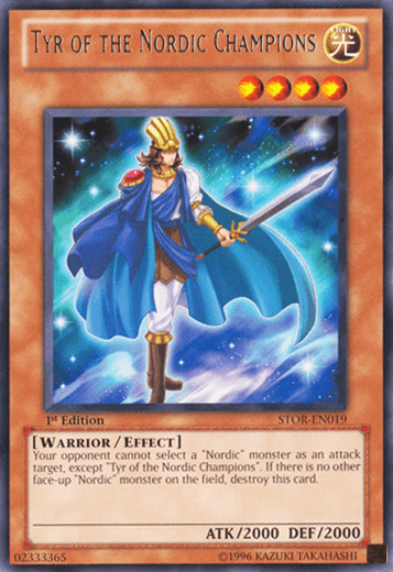 Tyr of the Nordic Champions [STOR-EN019] Rare (ONLINE ORDER ONLY)