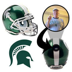 Michigan State Spartans College Football Collectible Mini Helmet - Picture Inside (Online Order Only) (ONLINE ORDER ONLY)