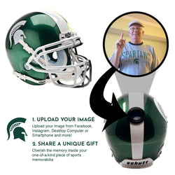 Michigan State Spartans College Football Collectible Mini Helmet - Picture Inside (Online Order Only) (ONLINE ORDER ONLY)