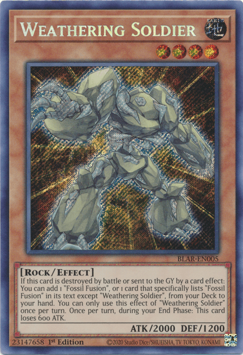 Weathering Soldier [BLAR-EN005] Secret Rare (ONLINE ORDER ONLY)
