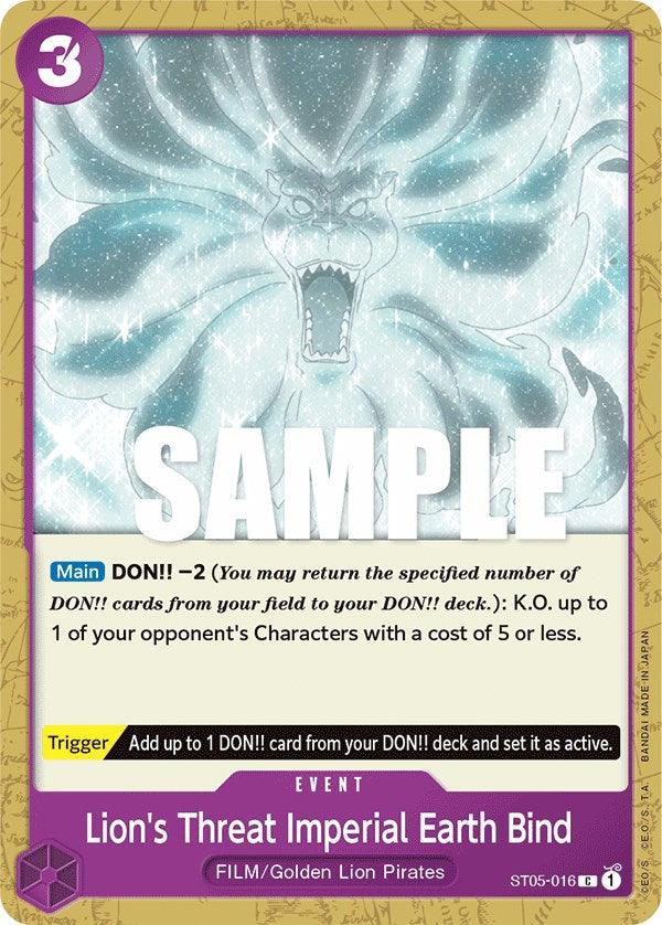 Lion's Threat Imperial Earth Bind [Starter Deck: Film Edition] (ONLINE ORDER ONLY)