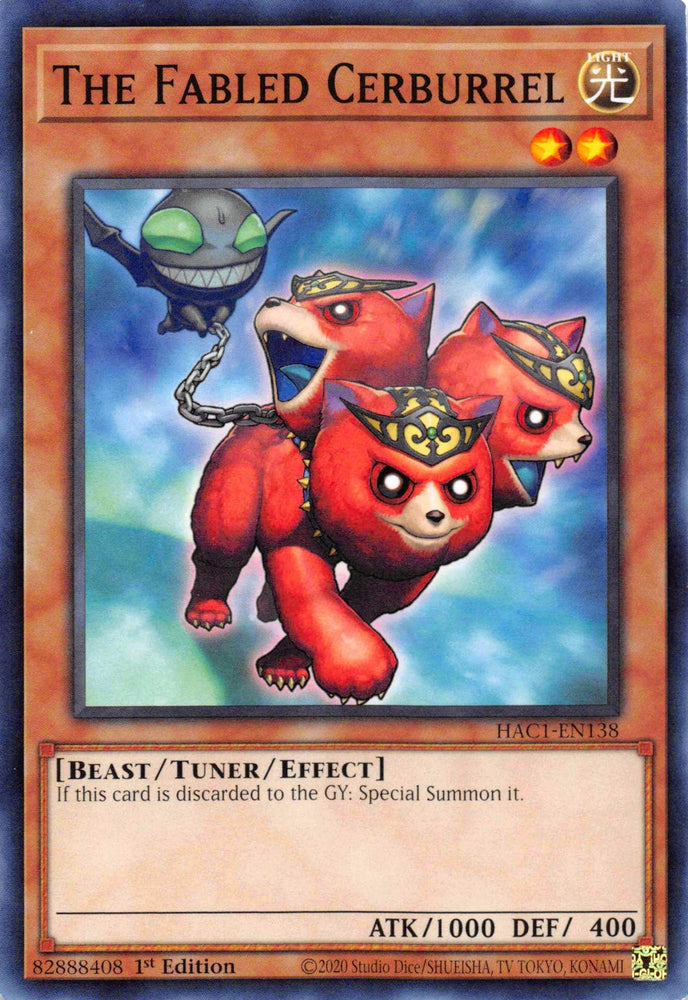 The Fabled Cerburrel [HAC1-EN138] Common (ONLINE ORDER ONLY)