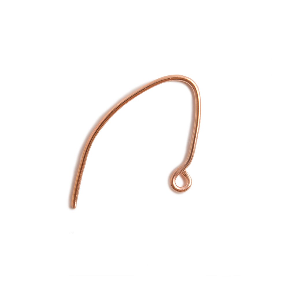 22mm Copper Bowed Earwire, 50 pieces (ONLINE ORDER ONLY)