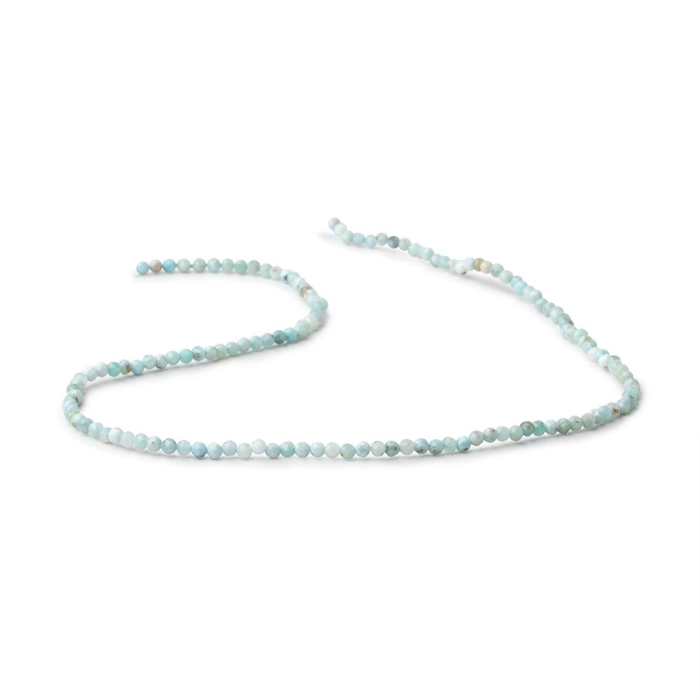 2.2mm Larimar Micro Faceted Round Beads 12.25 inch 136 pieces AA (ONLINE ORDER ONLY)