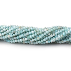 2.2mm Larimar Micro Faceted Round Beads 12.25 inch 136 pieces AA (ONLINE ORDER ONLY)