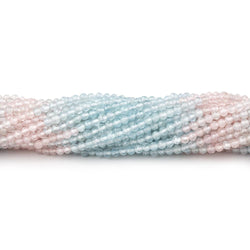 2.2mm Multi Color Beryl Micro Faceted Round Beads 12.5 inch 160 pieces