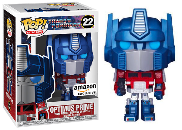 Optimus Prime (Metallic, Transformers, Retro Toys) 22 - Amazon Exclusive (Online Order Only)