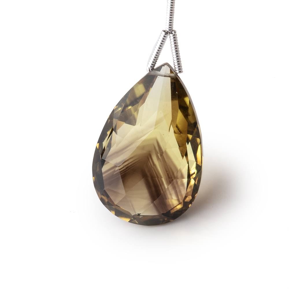22x14-28x17mm Bi-Color Quartz Faceted Pear 1 Focal Bead (ONLINE ORDER ONLY)