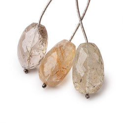23-24mm Rutilated Quartz Faceted Nugget Focal 1 Bead (ONLINE ORDER ONLY)