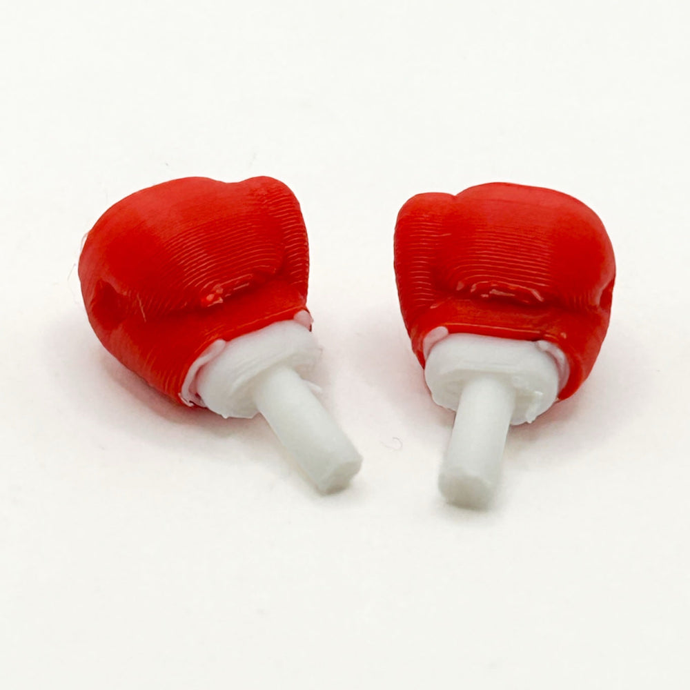 Boxing Gloves (Red/White) for Minifig [3D Printed] (ONLINE ORDER ONLY)