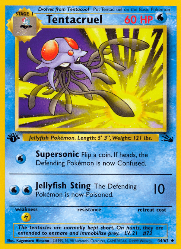 Tentacruel (44/62) [Fossil 1st Edition] (Online Only)