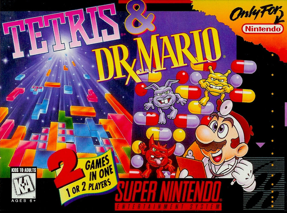 Tetris & Dr. Mario (Super Nintendo) (Online Only)