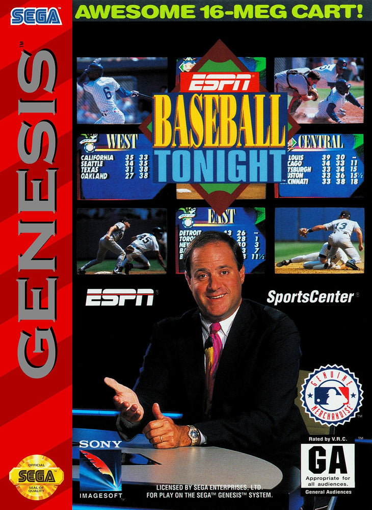 ESPN Baseball Tonight (Sega Genesis) (ONLINE ORDER ONLY)