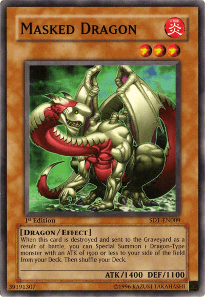 Masked Dragon [SD1-EN009] Common (ONLINE ORDER ONLY)