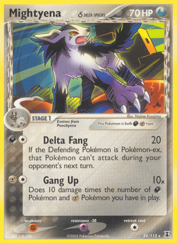 Mightyena (24/113) (Delta Species) [EX: Delta Species] (Online Only)